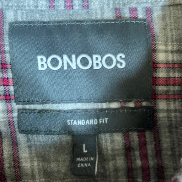 Bonobos Mens Shirt Multicolored Plaid Standard Fit Button Down Stretch Large - Picture 6 of 11